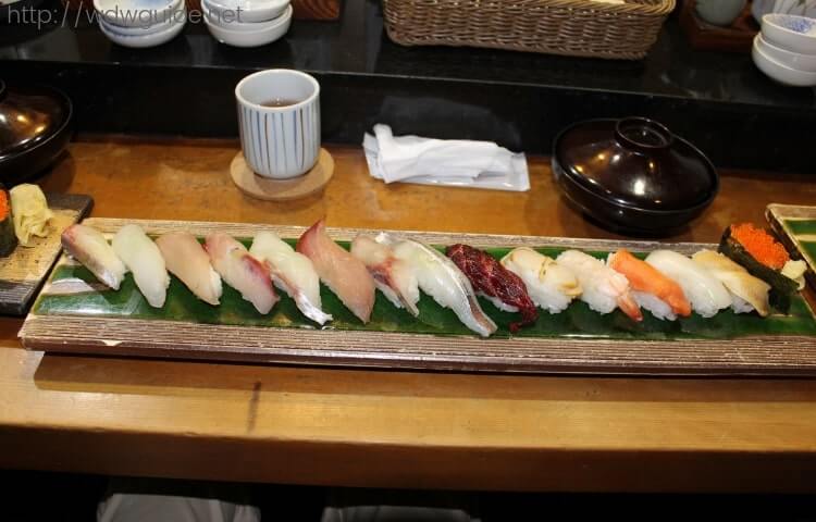 長崎魚たつの限定10食のお寿司15貫セット