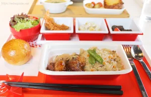JALレストランのダイングポート御料鶴の機内食