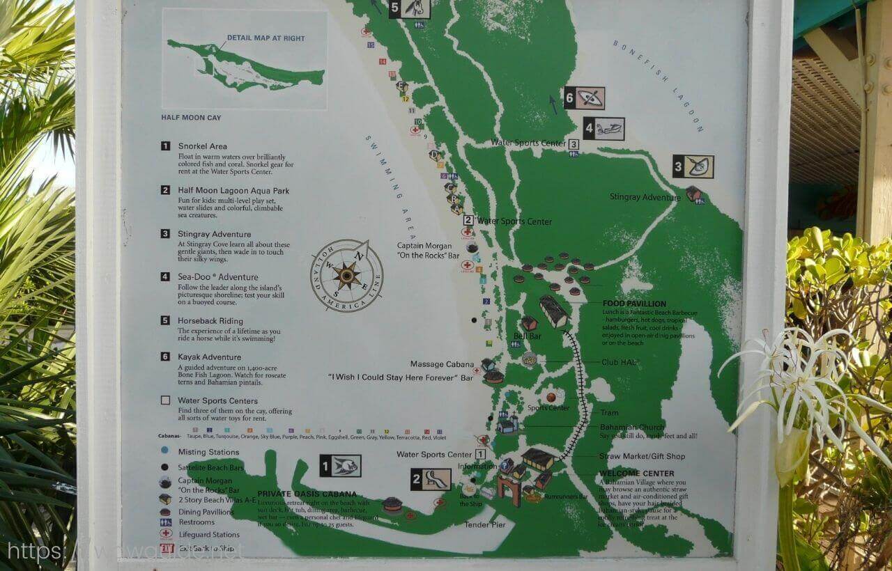 ハーフムーンケイの地図
