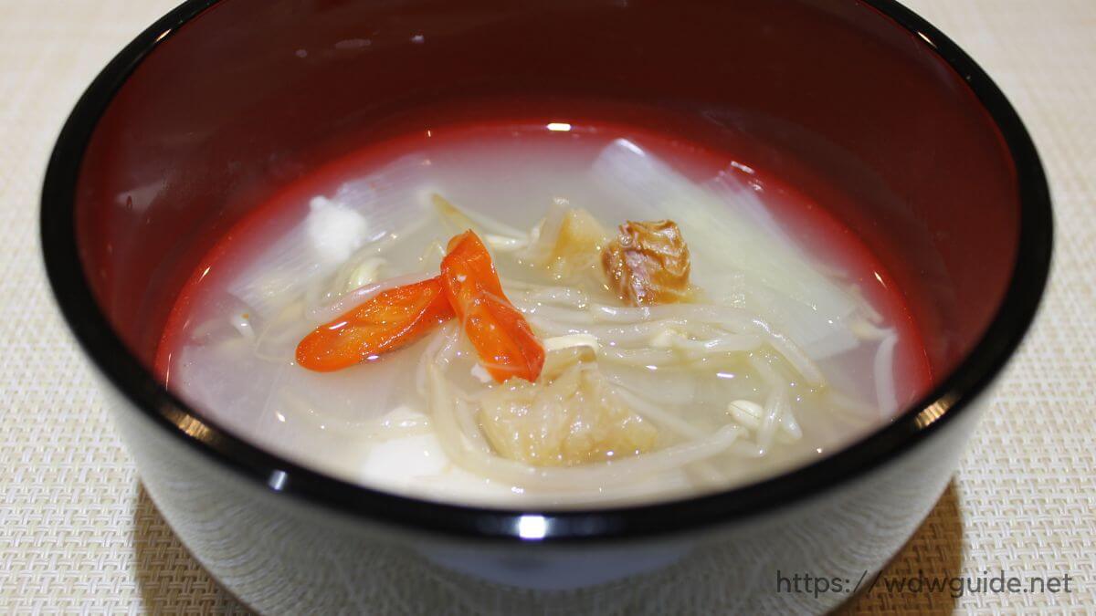 ポラック(干し鱈）スープ