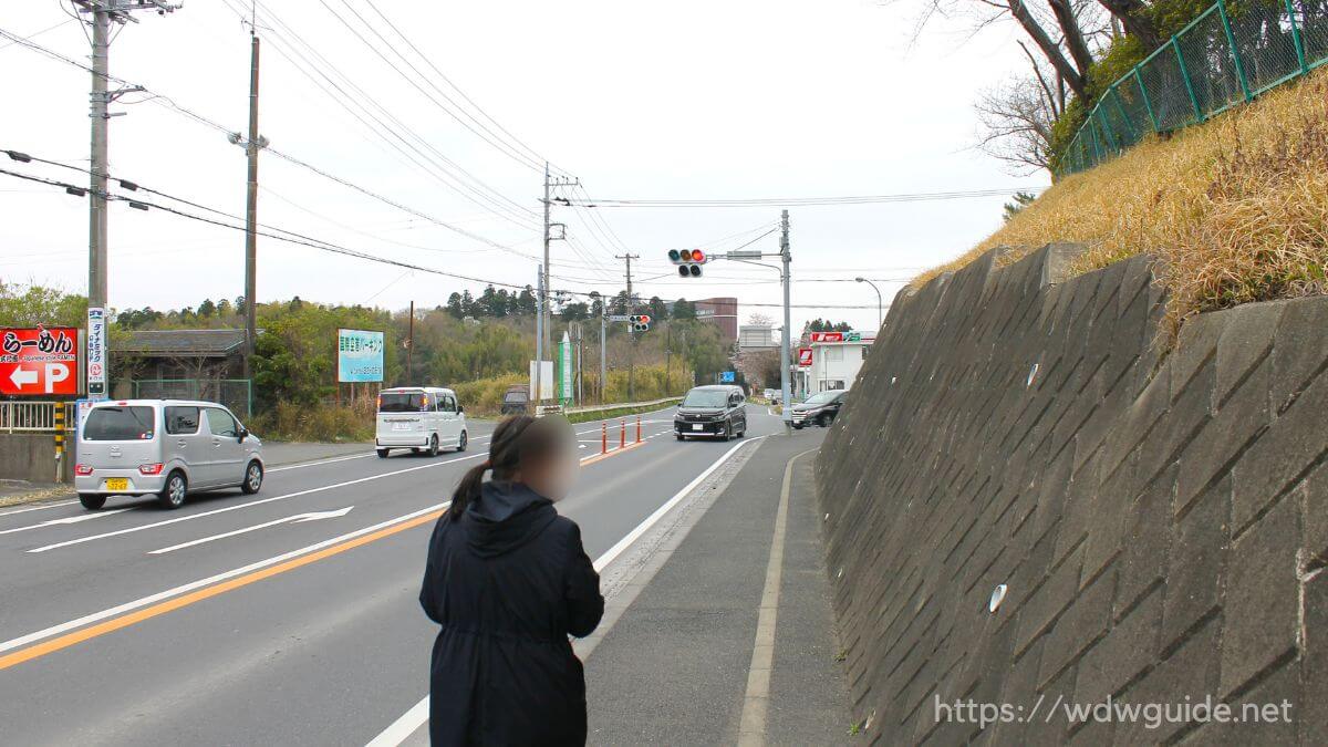 ホテル日航成田の前の県道44号線