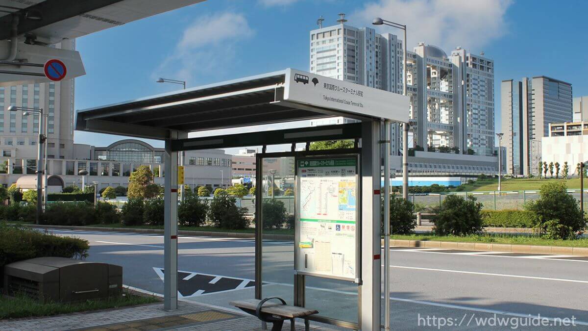 京浜急行バスの東京クルーズターミナル駅前バス停