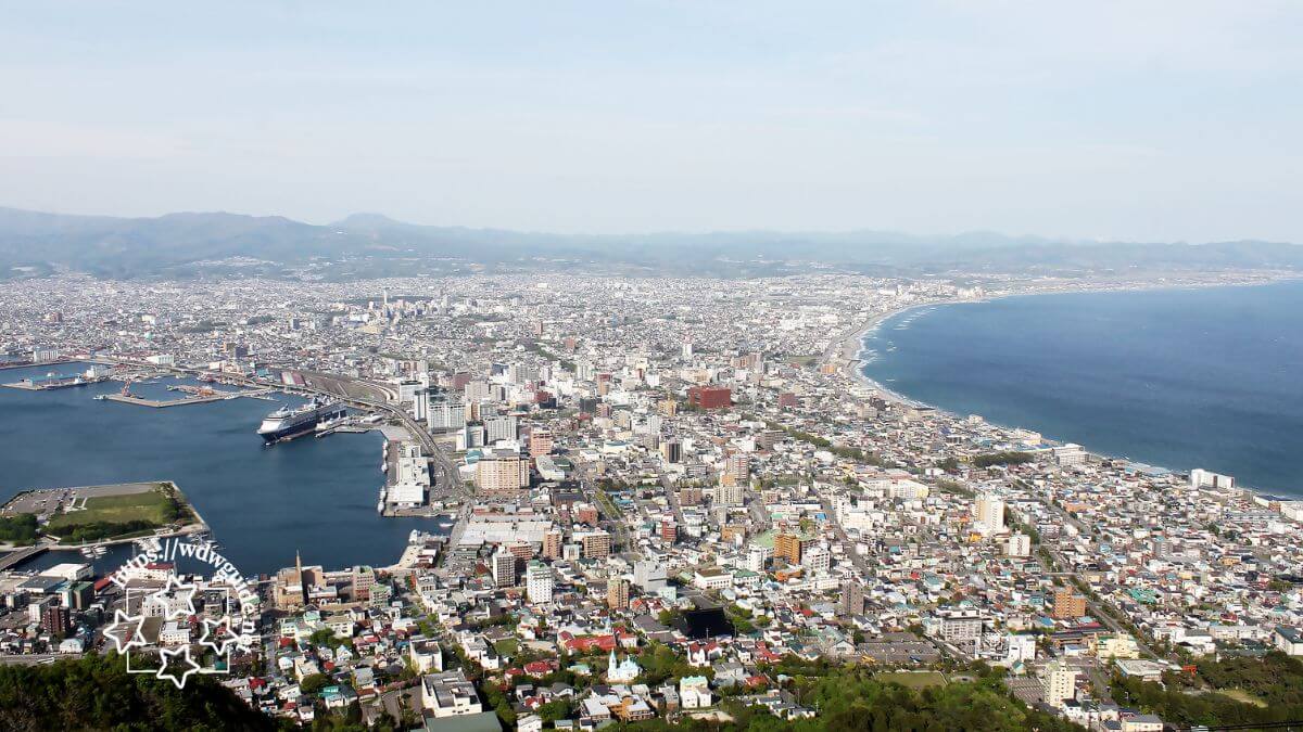 函館山から見た函館市街