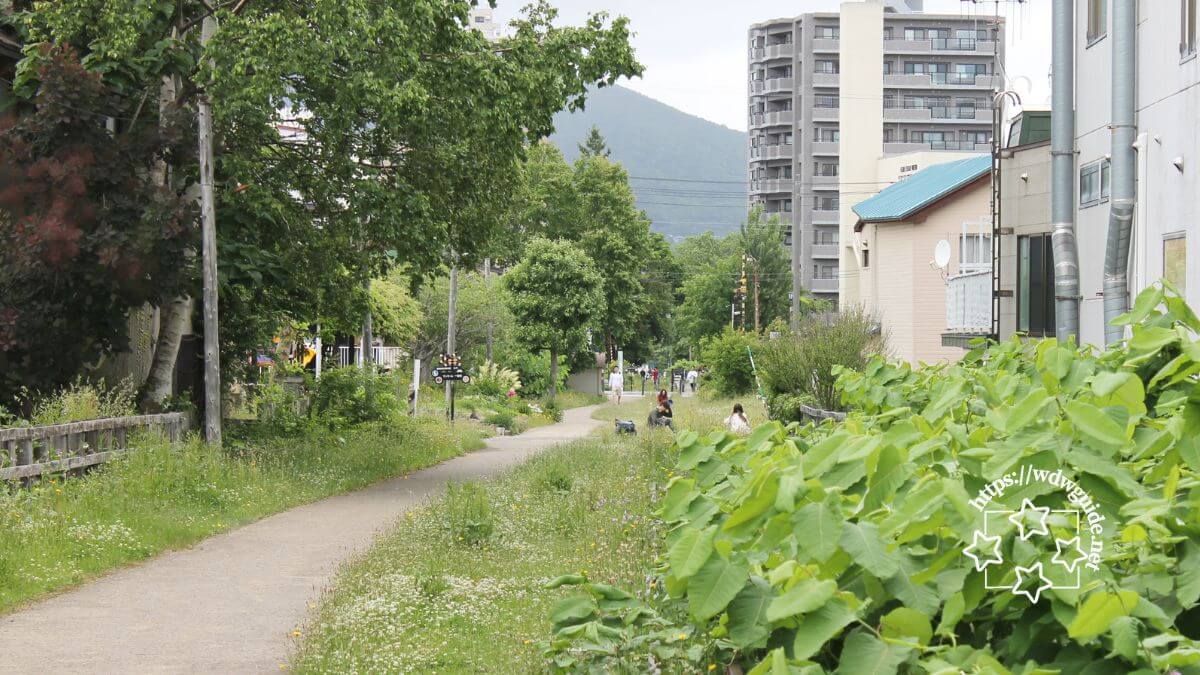 小樽の旧手宮線跡地