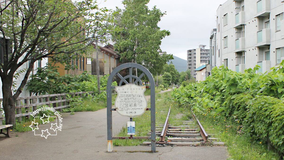 小樽の旧手宮線のスタート地点