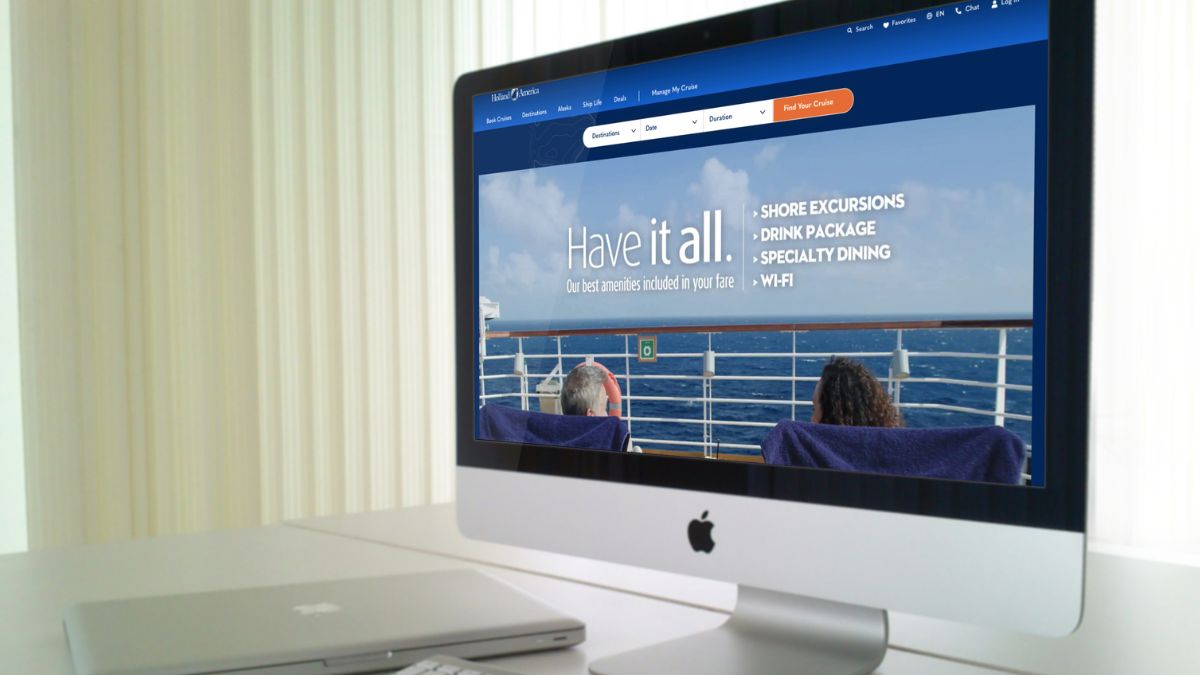 ホーランドアメリカラインのWebサイト